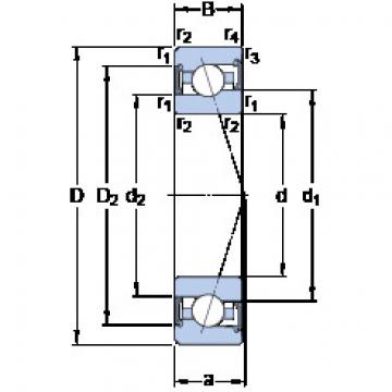 ตลับลูกปืน S7015 CE/HCP4A SKF