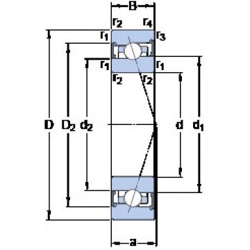 ตลับลูกปืน S7020 CB/P4A SKF