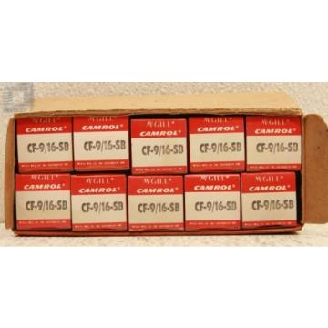 McGill CF-9/16-SB Cam Follower Bearings (Lot of 10)