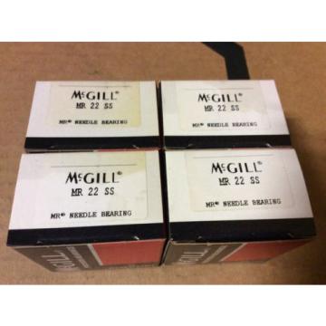 4-McGILL bearings#MR 22 SS ,Free shipping lower 48, 30 day warranty!