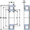 ตลับลูกปืน NJ 307 ECPH SKF #1 small image