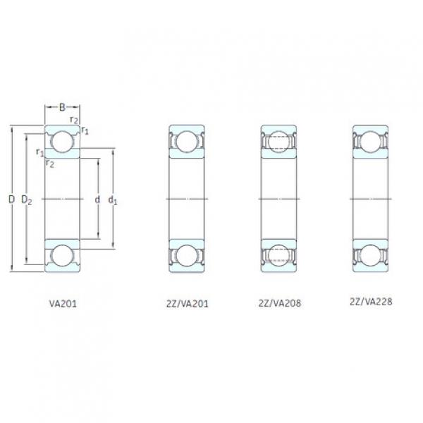 ตลับลูกปืน 6202-2Z/VA201 SKF #1 image