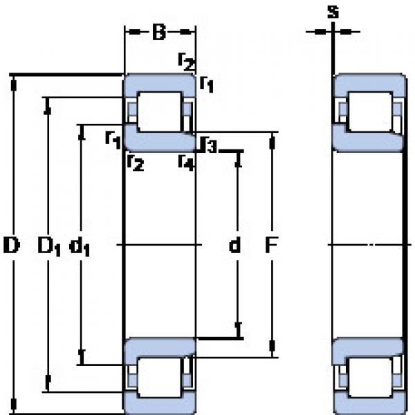 ตลับลูกปืน NJ 307 ECPH SKF #1 image