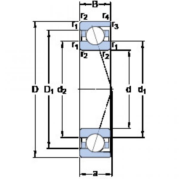 ตลับลูกปืน 71900 ACD/HCP4A SKF #1 image