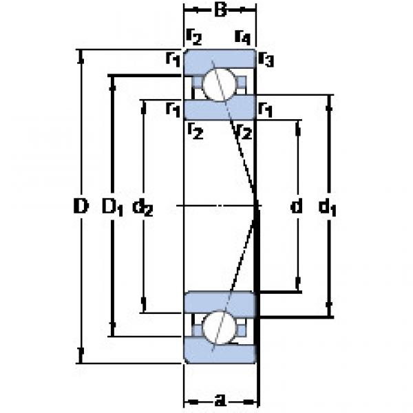 ตลับลูกปืน 7009 CE/HCP4A SKF #1 image