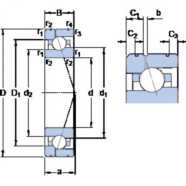 ตลับลูกปืน 7022 ACE/HCP4AL1 SKF #1 image