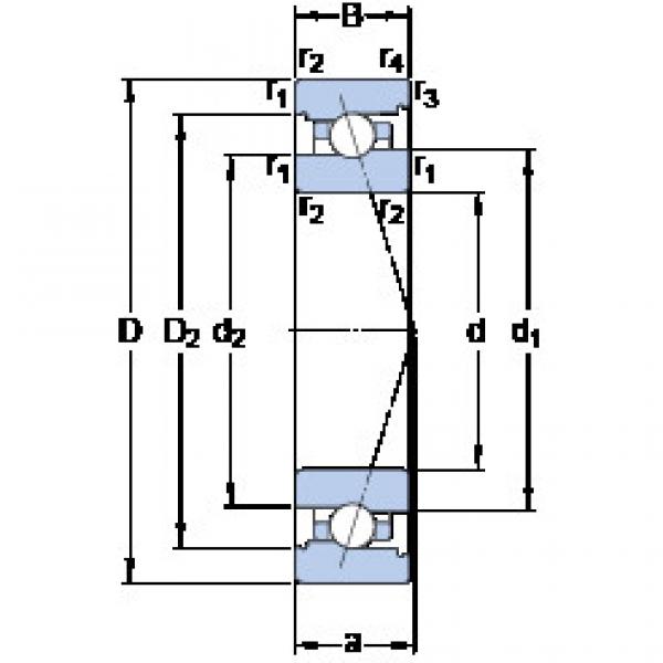 ตลับลูกปืน 7008 CB/HCP4A SKF #1 image