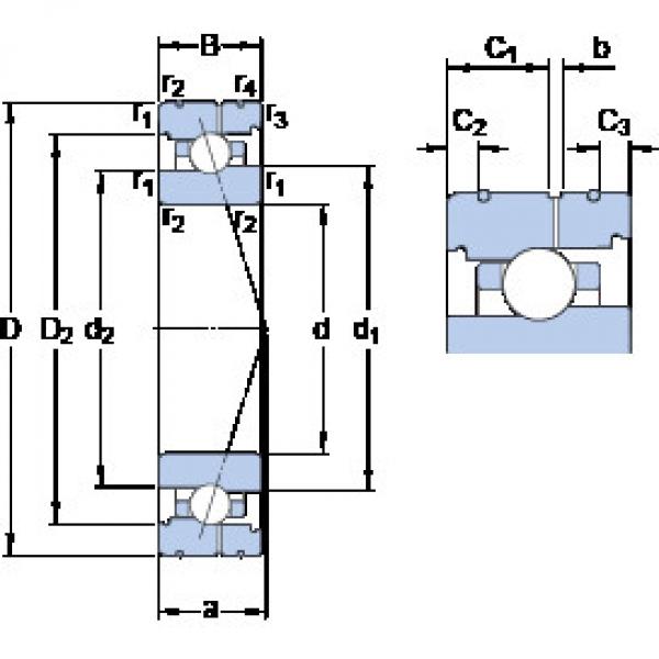 ตลับลูกปืน 71919 CB/HCP4AL SKF #1 image