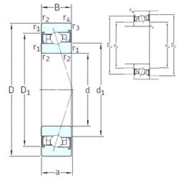 ตลับลูกปืน HB55 /S/NS 7CE1 SNFA #1 image