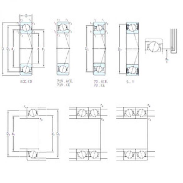 ตลับลูกปืน S7019 CB/P4A SKF #1 image