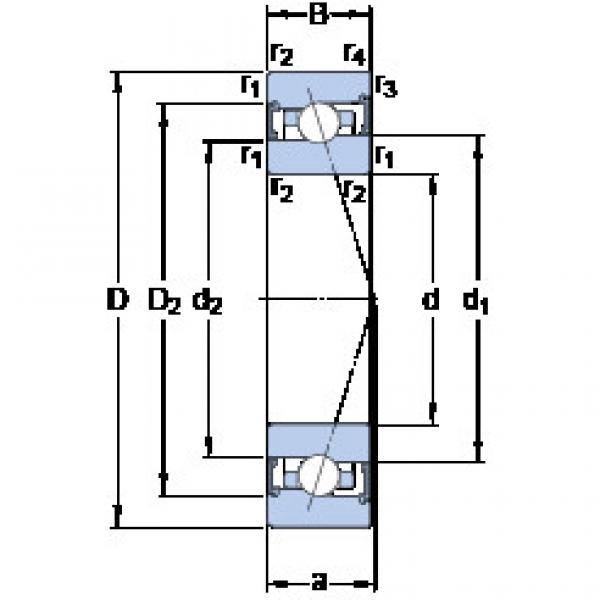 ตลับลูกปืน S7006 ACB/HCP4A SKF #1 image