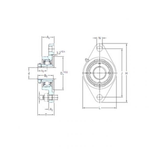 ตลับลูกปืน FYTJ 25 KF+HE 2305 SKF #1 image